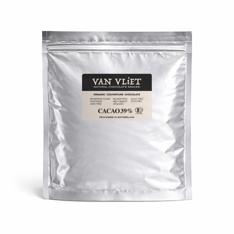 有機ミルククーベルチュールチョコレート （カカオ39％）