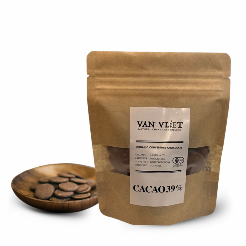 有機ミルククーベルチュールチョコレート （カカオ39％）