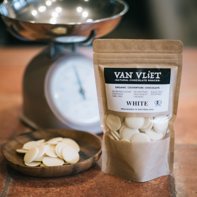 有機ホワイトクーベルチュールチョコレート