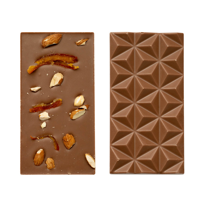 ミルクチョコレート　アーモンドと伊予柑